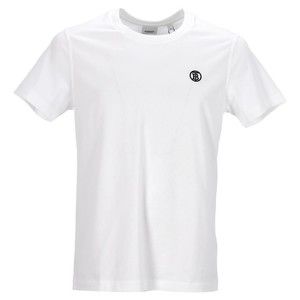 Burberry Monogram Embroidered T-Shirt In Organic Cotton Jersey - NWT